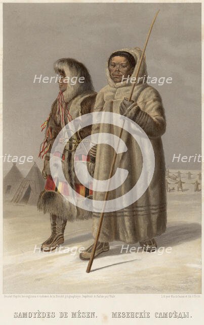 Mezen Samoyeds, 1862. Creator: Karl Fiale.