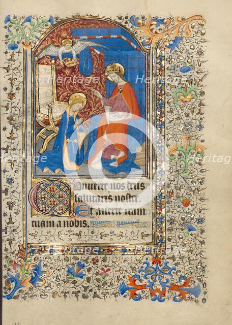 The Coronation of the Virgin; Book of Hours, about 1420-1430. Creator: Master of the Harvard Hannibal.