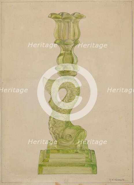 Candlestick, c. 1936. Creator: Ronau William Woiceske.