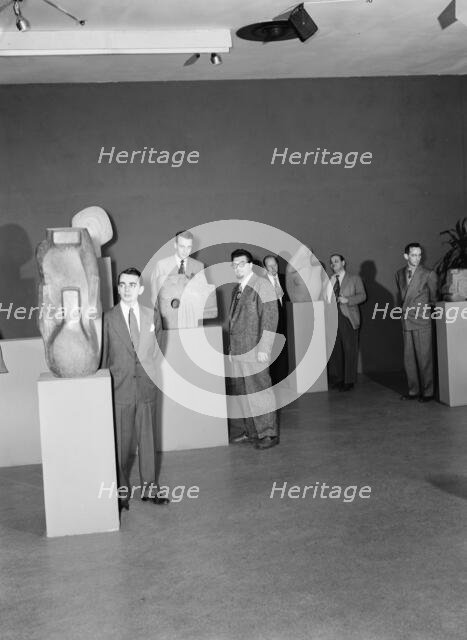 Portrait of Ralph Burns, Neal Hefti, George Handy, Edwin A...Museum of Modern Art, N.Y., 1947. Creator: William Paul Gottlieb.