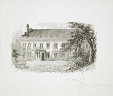 House with Tree on Right, 1880. Creator: William Jay Dana.