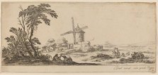 Landscape with Windmill, in or before 1647. Creator: Stefano della Bella.