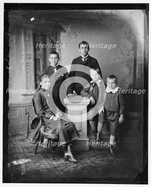 Children of President James A. Garfield, between 1865 and 1880. Creator: Unknown.