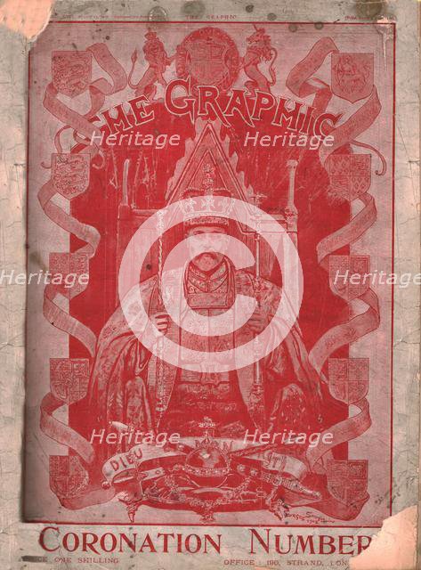 Coronation of King Edward VII, cover of "The Graphic" magazine, 13 August 1902.  Creator: Unknown.
