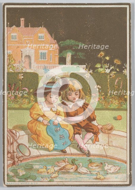 Valentine, ca. 1880. Creator: Catherine Greenaway.