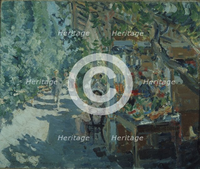 The Crimea. Fruit store, 1913. Artist: Korovin, Konstantin Alexeyevich (1861-1939)