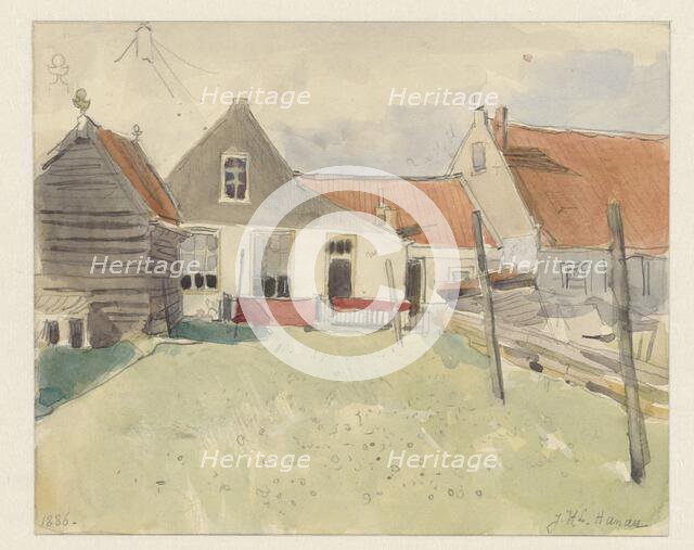 Houses in the Vinkenbuurt, Amsterdam, 1886. Creator: Jan Hanau.