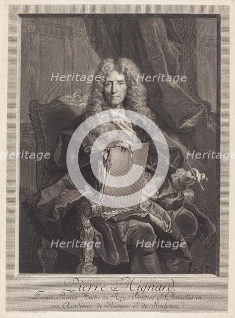 Pierre Mignard, 1744. Creator: Georg Friedrich Schmidt.