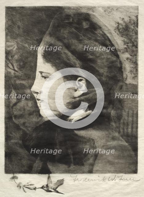 Head of a Woman. Creator: Frederick Warren Freer (American, 1849-1908).