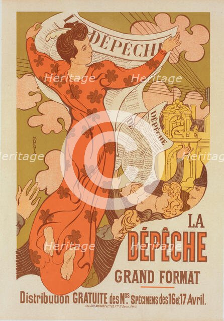 Affiche pour "la Dépêche de Toulouse"., c1898. Creator: Maurice Denis.