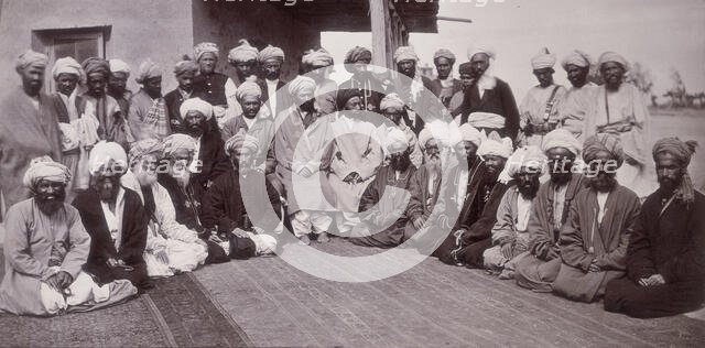 Kohistani chiefs, Kabul, Afgnanistan, c1880. Creator: John Burke.