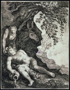 'The Drunken Silenus', 17th century. Artist: Moses van Uyttenbroeck
