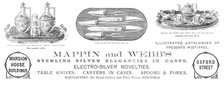 Advertisement for Mappin and Webb, 1883.  Creator: Unknown.