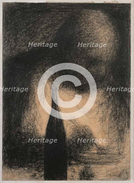 Le dîneur, c. 1883-1884. Creator: Seurat, Georges Pierre (1859-1891).