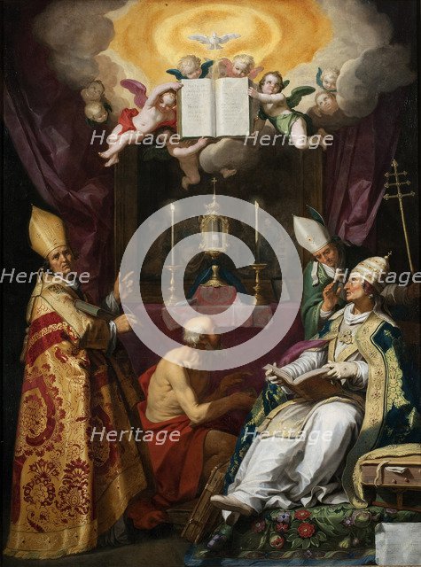 The Four Fathers of the Latin Church. Artist: Bloemaert, Abraham (1566-1651)