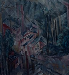 The City, 1919. Artist: Shevchenko, Alexander Vasilyevich (1883-1948)