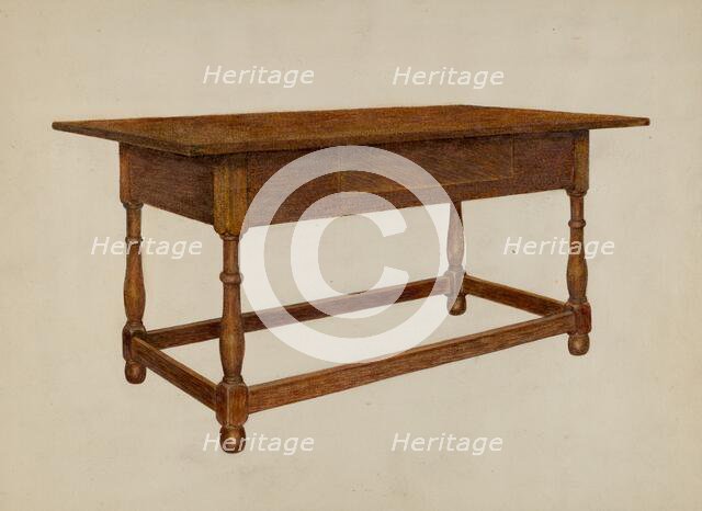 Tavern Table or Stretcher, 1935/1942. Creator: Dorothea A. Farrington.