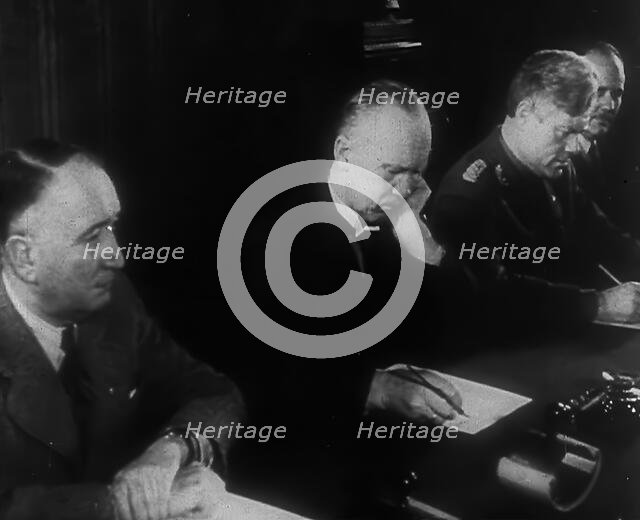 Members of a Nazi Puppet Government, 1943. Creator: British Pathe Ltd.