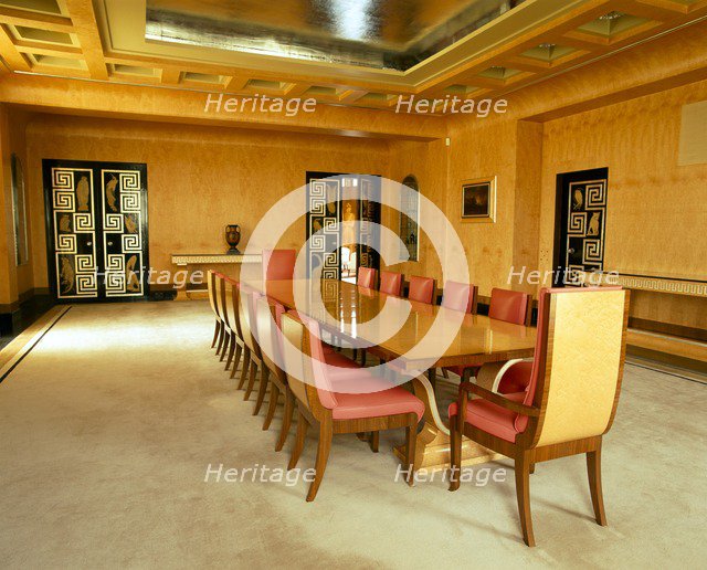 The dining room, Eltham Palace, Greenwich, London, c2000s(?). Artist: Unknown.