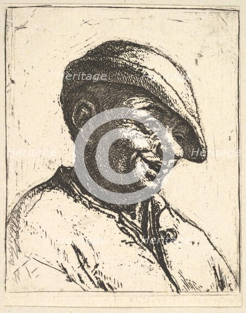 Laughing Peasant, 1610-85. Creator: Adriaen van Ostade.
