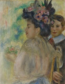 Le chapeau fleuri (Flowered Hat), 1895-1898. Creator: Renoir, Pierre Auguste (1841-1919).