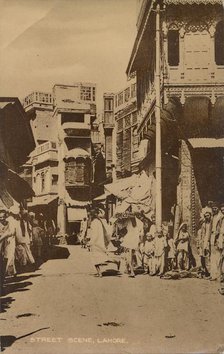 'Street Scene, Lahore', . Creator: Unknown.