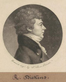Asbury Dickins, 1801. Creator: Charles Balthazar Julien Févret de Saint-Mémin.