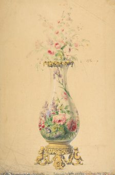 Design for a Vase, 19th century. Creator: Anon.