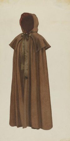 Shaker Woman's Cloak, c. 1936. Creator: Ingrid Selmer-Larsen.