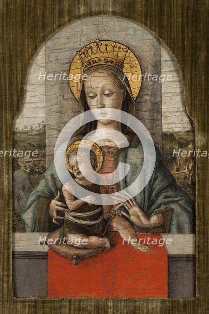 The Virgin and Child.