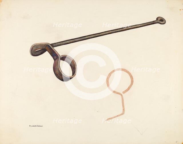 Branding Iron, c. 1942. Creator: Elizabeth Johnson.