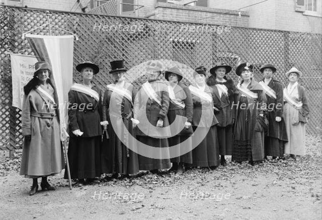 Woman Suffrage - Pickets, 1917. Creator: Harris & Ewing.