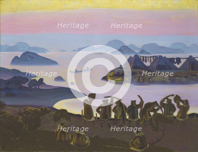 The Call of the Sun, 1919. Creator: Roerich, Nicholas (1874-1947).