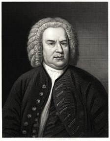 'Johann Sebastian Bach', 19th century. Artist: C Cook
