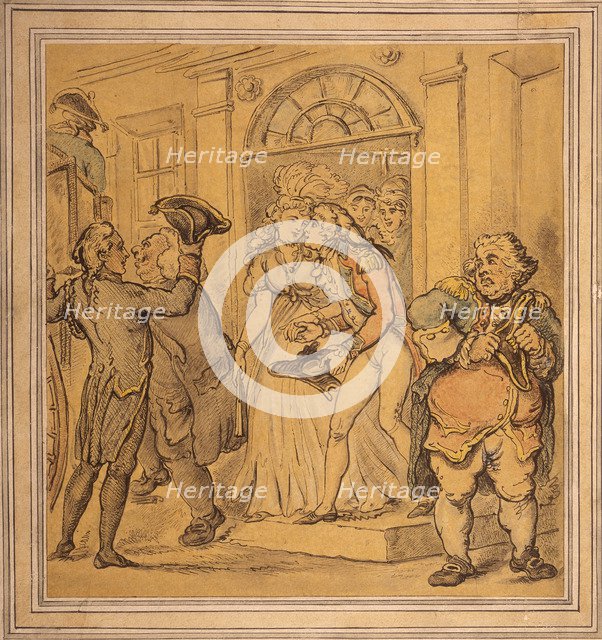 Leaving after a party, late 18th-early 19th century. Artist: Thomas Rowlandson