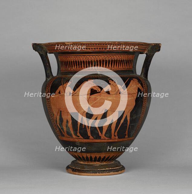 Attic Red-Figure Column Krater, about 480 BC. Creator: Myson.