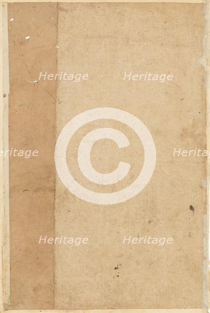 Page from Tales of a Parrot (Tuti-nama): blank page, c. 1560. Creator: Unknown.