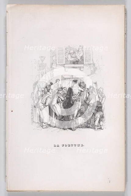 Fortune from The Complete Works of Béranger, 1836. Creator: J Constantine Beneworth.