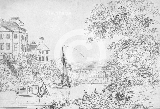 'New Bridge, Bath', 1788. Artist: Unknown.