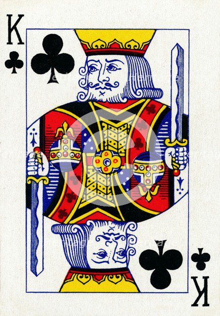 King of Clubs from a deck of Goodall & Son Ltd. playing cards, c1940. Artist: Unknown.