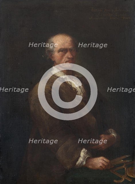 Portrait of Bartolomeo Ferracina (1692-1777) , ca 1770. Creator: Longhi, Alessandro (1733-1813).