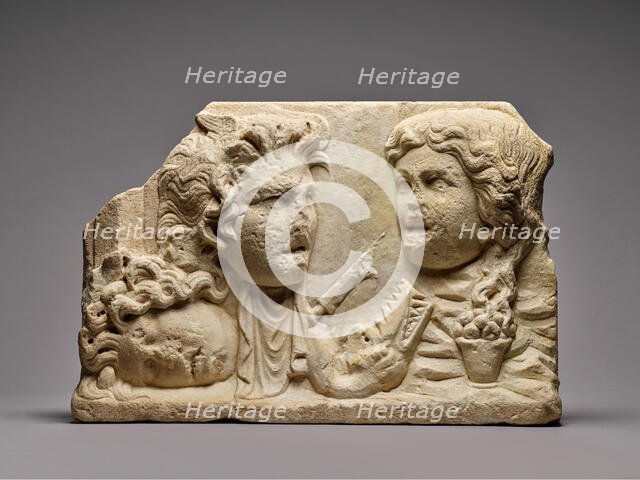 Double-Sided Relief with Theater Masks, mid-1st century A.D. Creator: Unknown.