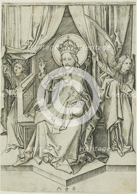 Christ Enthroned, n.d. Creator: Martin Schongauer.
