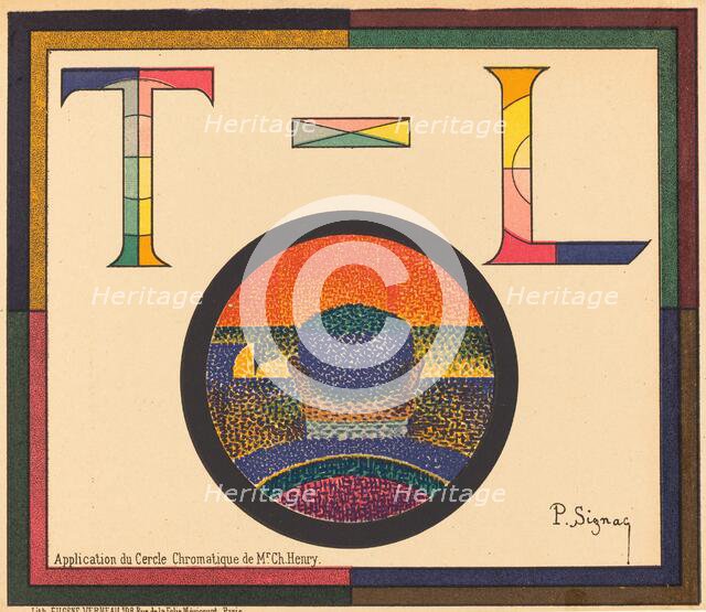 Application du Cercle Chromatique de Mr. Ch. Henry, 1889. Creator: Paul Signac.
