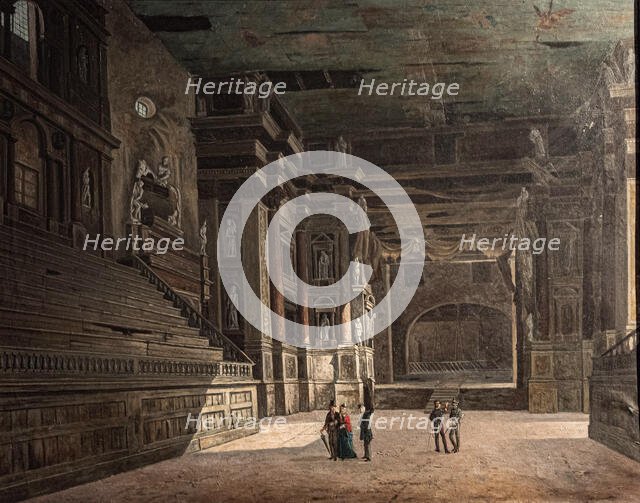 Interior of the Teatro Farnese, c1860-1870. Creator: Contini, Giovanni (1828-1912).