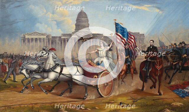 Emancipation Proclamation, 1864 or after. Creator: A.A. Lamb.