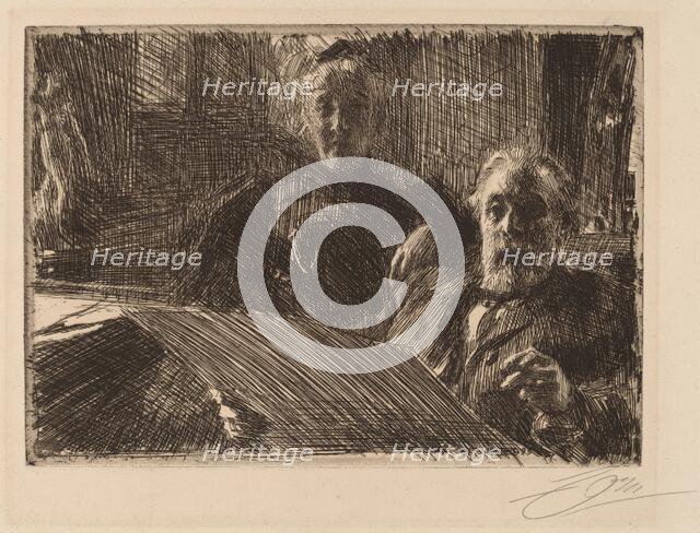 Mr. and Mrs. Furstenburg, 1895. Creator: Anders Leonard Zorn.