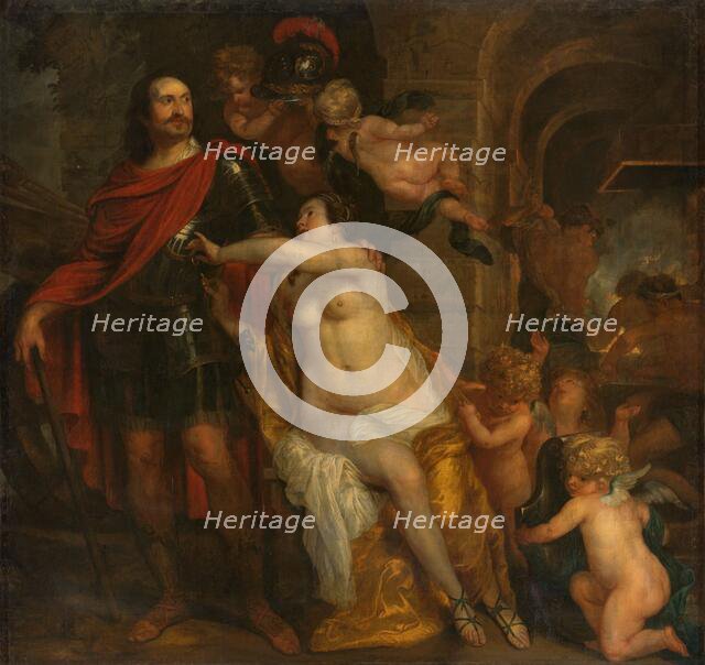 Venus Arming a Warrior, possibly Johan Maurits at the Forge of Vulcan, c.1644. Creator: Thomas Willeboirts.