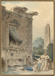 Charitable Ladies, c. 1780/1785. Creator: Hubert Robert.