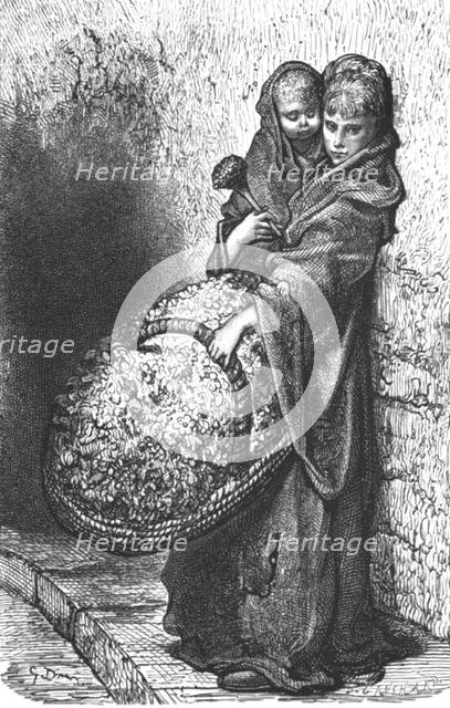 'A Flower Girl', 1872.  Creator: Gustave Doré.